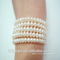 5mm Charming White Round Pearl Bracelet Jewelry